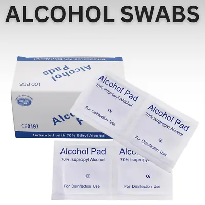 £3.79 • Buy Fast Aid Pre-Injection Swabs 70% IPA Alcohol Wipes Piercing Medical Tattoo Nail