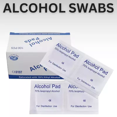 £3.79 • Buy Fast Aid Pre-Injection Swabs 70% IPA Alcohol Wipes Piercing Medical Tattoo Nail