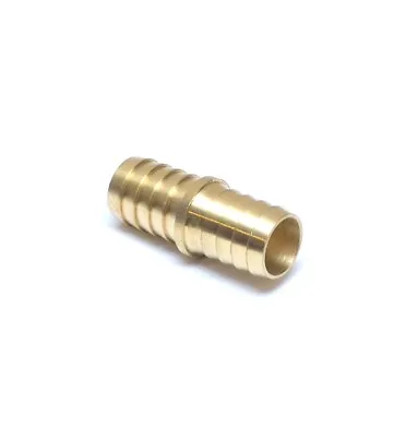 3/4 Hose ID Barb Brass Fitting Straight Union Tube Splicer Fuel Air Oil Gas • $8.76