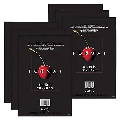 MCS Format Frame 8x12 Black Value 6 Pack (Same Shipping Any Qty) • $32.28