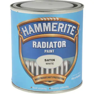 Hammerite Radiator Enamel Paint Satin White 500ml • £20.95