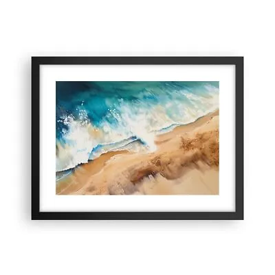 Poster Print 40x30cm Wall Art Picture Coast Seaside Ocean Framed Image Artwork • £43