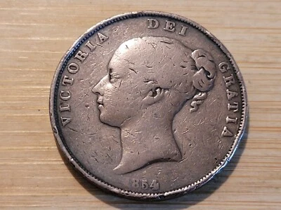 £1.95 • Buy Old Coin. 1854, Queen Victoria. Copper Penny. Reasonable Condition. Cleaned.