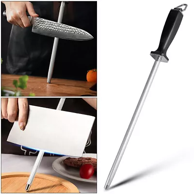 Pro Sharpening Steel Knife Sharpener Rod Stainless Sharp Stick 42CM NEW • $16.63