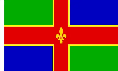 New 18  X 12  Lincolnshire Lincoln Hand Waving Sleeved Polyester Banner Flag  • £3.49