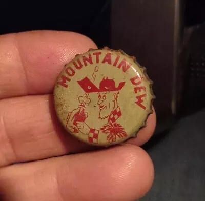 Vintage Mountain Dew Hillbilly Cork Soda Bottle Cap With S.C. Tax Stamp Used • $14.99