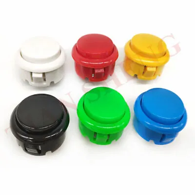 12PCS Original Sanwa OBSF30 Push Button For Arcade Mame Game 13 Colors Available • £31.44