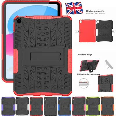 For IPad 10/9/8/7/6/5th Gen Heavy Duty Shockproof Rugged Case Stand Hybrid Cover • £11.94