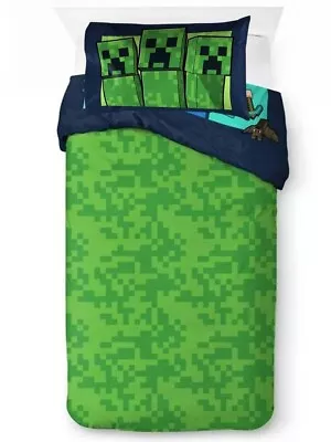 Minecraft  Mojang  Kids 2pc Reversible Twin/Full Comforter Set-W12167749765 • $43.95