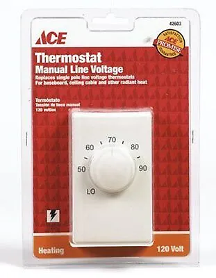 $19 • Buy Lux Products Corporation 11042 Single Pole Line Voltage Thermostat