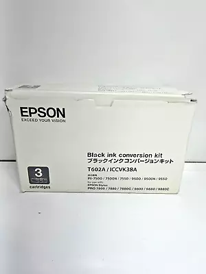 Epson T602A Genuine Ink Conversion Kit For PRO 7880/7800/7880C/9800/9880/9880C • $23.98