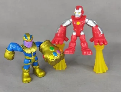 Imaginext Playskool MARVEL SUPER HERO SQUAD Action Figures IRONMAN & THANOS  • £3.50