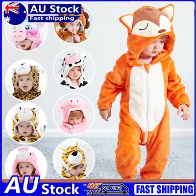 Animal Jumpsuit Infant Clothes Toddler Baby Bodysuit Rompers Pyjamas Kids AU • $31.88