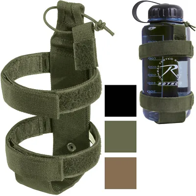 Water Bottle Holder Lightweight Tactical Carrier MOLLE Outdoor Camping Belt • $12.99