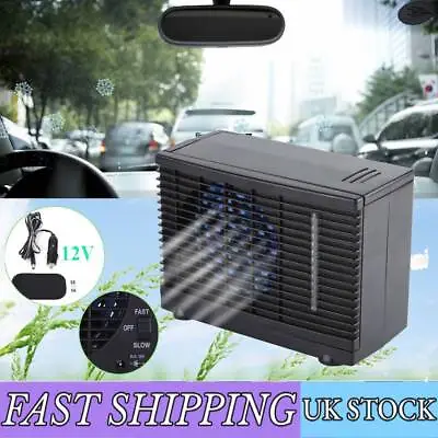 DC 12V Mini Air Conditioner Carbon Filter Portable Cooling Fan For Room Cars • £29.98