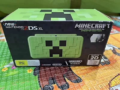 Nintendo 2DS XL Minecraft Creeper Edition In Box - AUS PAL • $500