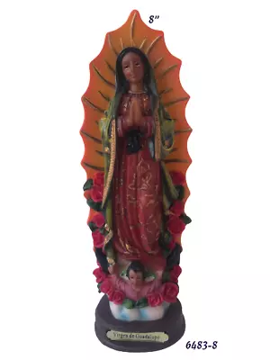 Virgen De Gudalupe 8  Resin Statue Our Lady Of Guadalupe New • $18.99