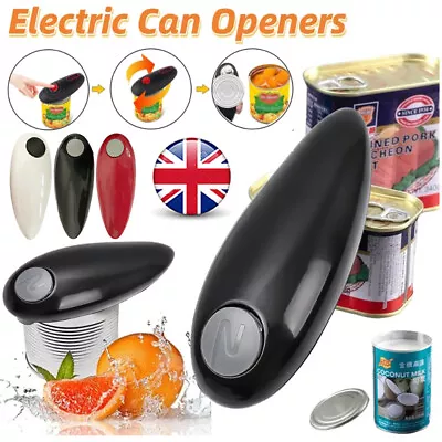 Electric Tin Can Opener Automatic One Touch Battery Operated Cooks For Weak Hand • £5.69