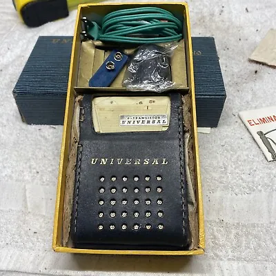 Vtg Tested Rare 9volt Battery Eliminator Universal 6 Transistor Radio Complete • $70