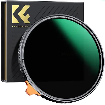 K&F Concept Black Mist Filter 1/4 & ND2-ND400 Variable ND Filter 2 In 1 Filters • $122.19