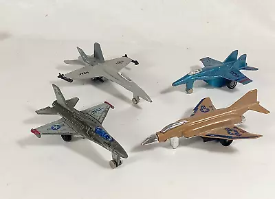 Micro Mini Lot Of 4 Jet Fighter Planes F-18 F-16 F-4 F-16 • $8