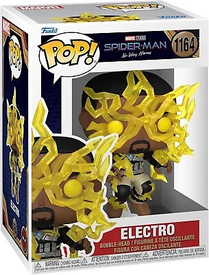 Funko POP! Bobble-Head Marvel: Spider-Man No Way Home - Electro - 1164 //67604 • £9.99