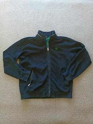 $24 • Buy Adidas Originals Full Zip Jacket Mens Size L Black Long Sleeve Pockets Logo