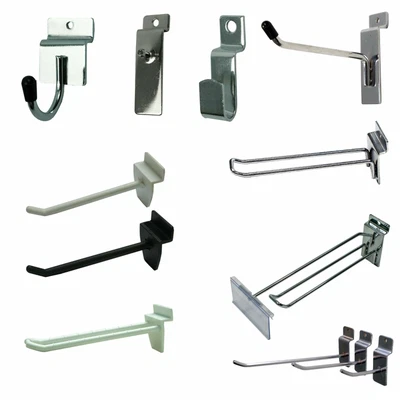 £13.08 • Buy Slatwall Retail Shop Display - Hooks Prongs Arms Pins For Slot Wall (sltml2)