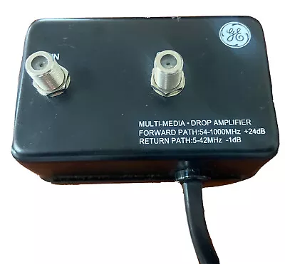 GE Multi-Media In & Out Drop Amplifier 120V AC 60Hz 2W # 73341 33341 • $14.99