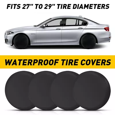 4X 28'' Waterproof Tire Covers Wheel Tyre RV Trailer Camper Sun Protector • $18.99