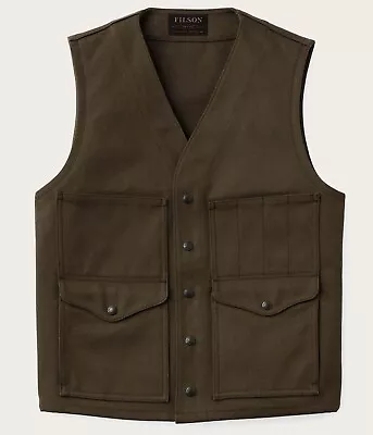 Filson Rugged Twill Cruiser Vest 20228178 Root Dark Field Army Tough CC • $169.99