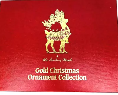 Vintage Danbury Mint Gold Christmas Ornaments 1993 Lot Of 12 With Box • $129