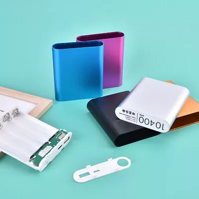 $7.02 • Buy Metal Power Bank DIY Kit Type-C Storage Case Box Free Welding Suit 4X 18650B SP