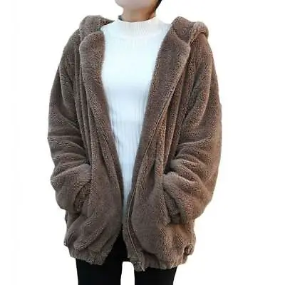 £32.83 • Buy Dihope 2020 Women Hoodies Zipper Girl Autumn Loose Fluffy Bear Ear Hoodie