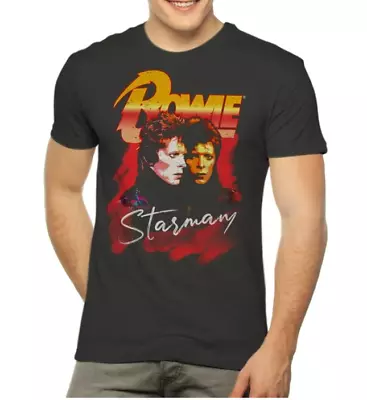 David Bowie STARMAN L LARGE T-Shirt Iggy Pop Queen Glam Rock • $18.88