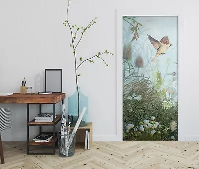 £84.77 • Buy 3D Bird Grass A274 Door Wall Mural Photo Wall Sticker Decal Beth Sheridan Sinsin