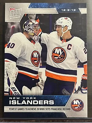 2019-20 Topps Now NHL Sticker #89 Semyon Varlamov Anders Lee New York Islanders • $2.99