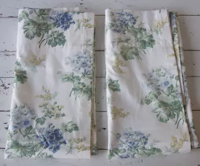 Laura Ashley Vintage Josephine Floral Drapes Curtains~84x42~Lined~MINT~Pair #1 • $48