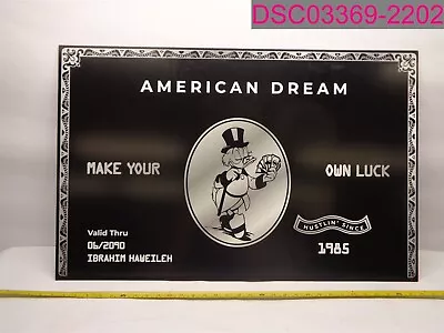  American Dream Make Your Own Luck  Sign Decor 34 X22  Wall Decoration • $165.60