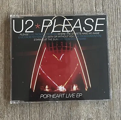 U2 - PLEASE - POPHEART LIVE EP- CD EP - Like New • $12.50