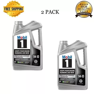 Mobil 1 High Mileage Full Synthetic Motor Oil 5W-30 5 Quart • $40