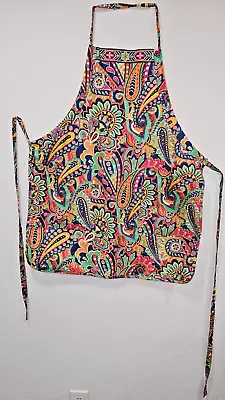 Vera Bradley Apron Retired Print Venetian Paisley Pattern Pockets One Size Fit • $30