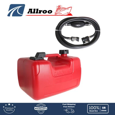 $62.12 • Buy 3 Gallon Portable Boat Fuel Tank Marine Outboard Motor Fuel Tank W/Connector 12L