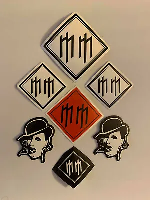 Lot Of 7 MARILYN MANSON 2  To 3 1/2   Band Logo Stickers Red Black FAST! FREE! • $10