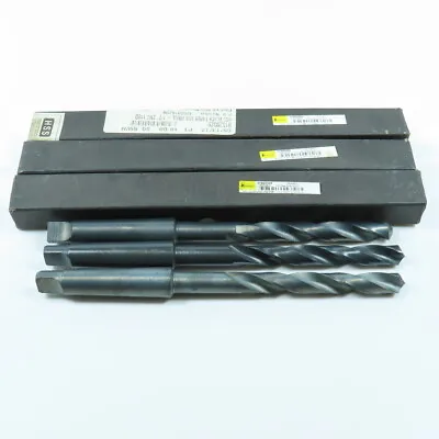 Interstate 1/2  HSS Drill Bit 8-3/8  OAL 118° Point Morse Taper MT2 Lot Of 3 • $58.49