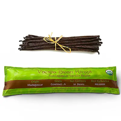 10 Organic Madagascar Vanilla Beans Whole Grade A Vanilla Pods For Vanilla Extra • $18.06