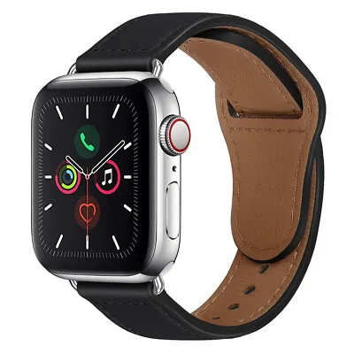 $16.99 • Buy Leather Watch Band Strap For Apple Watch IWatch Series 5 4 3 2 1 38/40 42/44mm 6