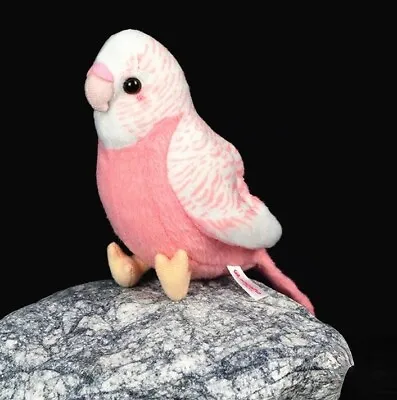 Pink Budgerigar Parrot Bird 4  Stuffed Animal Plush Toys Toddler Doll Kids Gifts • $11.99