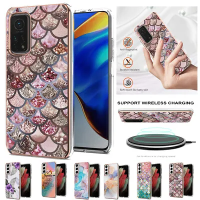 For Xiaomi X3 NFC F3 10T RedMi Note 11Pro10S Shockproof Marble Color Rubber Case • $14.99