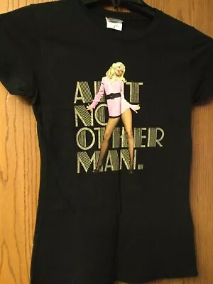 $45 • Buy Christina Aguilera - “Back To Basics”.  Black Shirt.  Ladies Cut.  S.